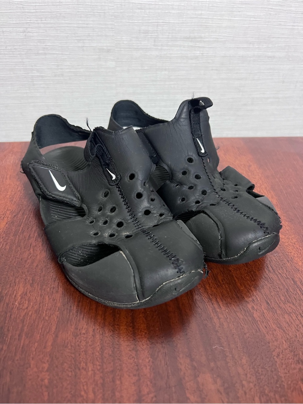 Nike Kids Black Sunray Sandals